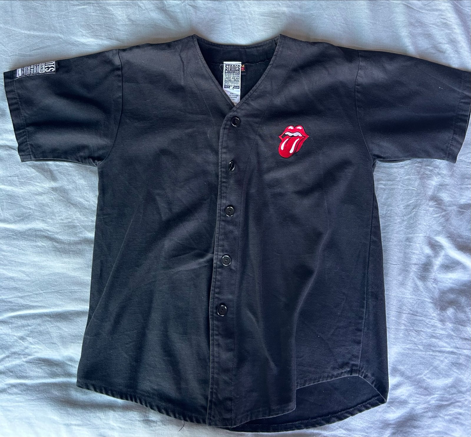 Zeldzaam The Rolling Stones Baseball Jersey  - Maat L, Ophalen of Verzenden, Nieuw