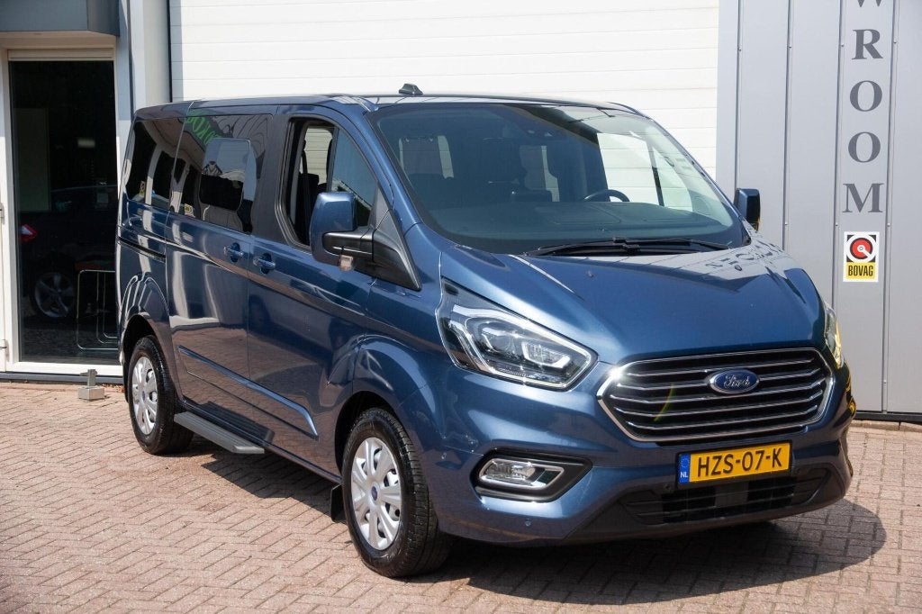 Ford Tourneo Custom 1.0 Phev 125pk 320 L1h1 Automaat S&S, Auto's, 83 pk, Overige carrosserieën, Blauw, 996 cc