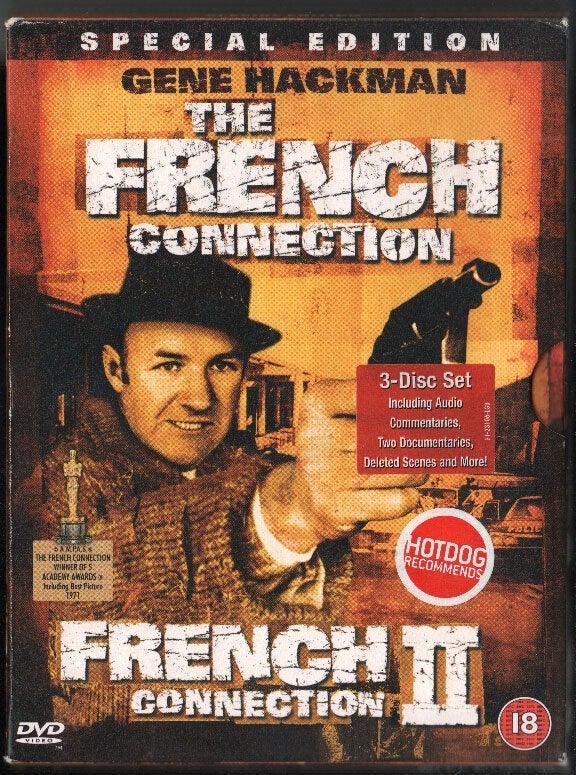 The French Connection+French Connection II. DVD. UK subs!, Maffia en Misdaad, Engels, Vanaf 16 jaar, Ophalen of Verzenden