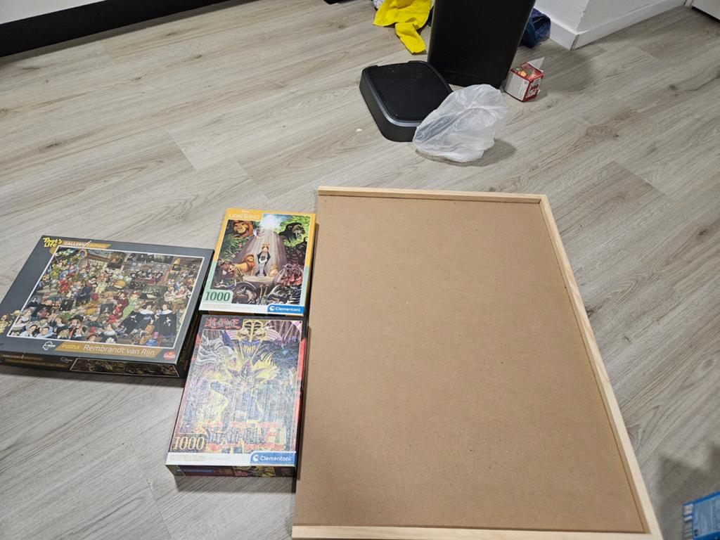 3 Legpuzzels (1000 stukjes) met puzzelmat, Ophalen, 500 t/m 1500 stukjes, Gebruikt, Legpuzzel