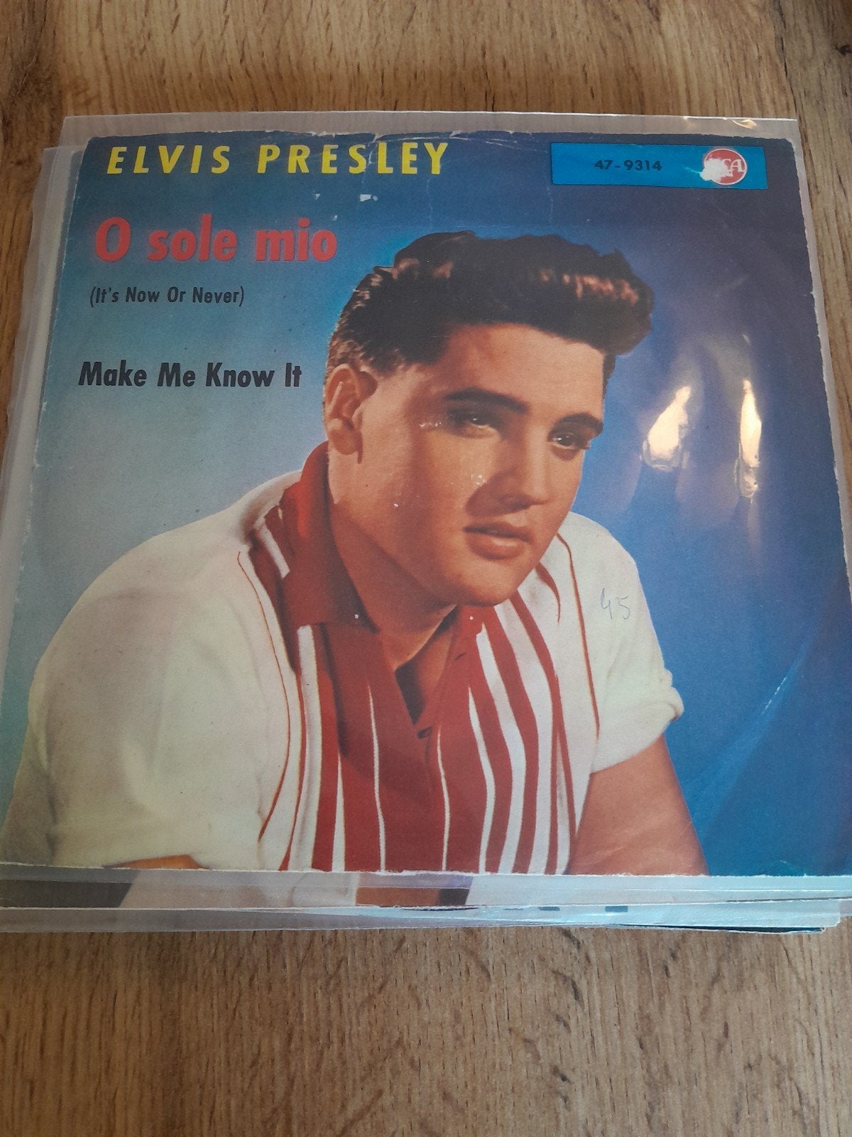 elvis presley 7inch o sole moi, Cd's en Dvd's, Ophalen of Verzenden, Zo goed als nieuw, Pop
