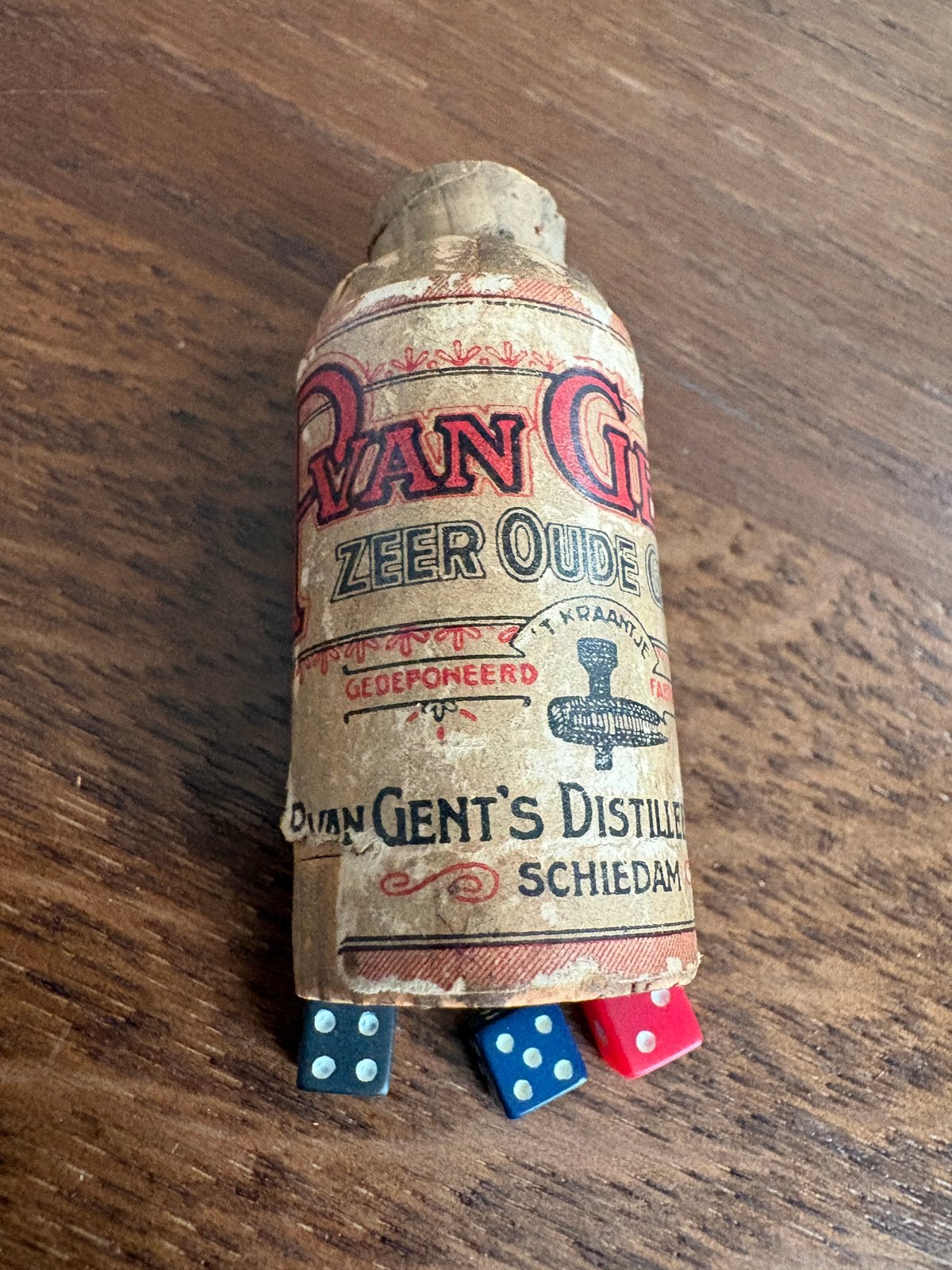 Reclame P van Gents jenever, Ophalen of Verzenden, Gebruikt