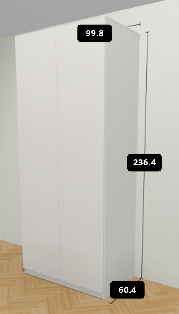 Ikea Pax Kast Wit, Ophalen, Met deur(en), Gebruikt, 200 cm of meer