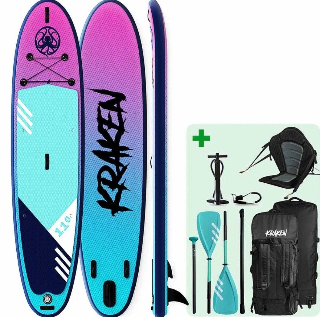 Kraken SUP Board Set - Nieuwstaat met Accessoires, Watersport en Boten, Ophalen, Zo goed als nieuw, SUP-boards