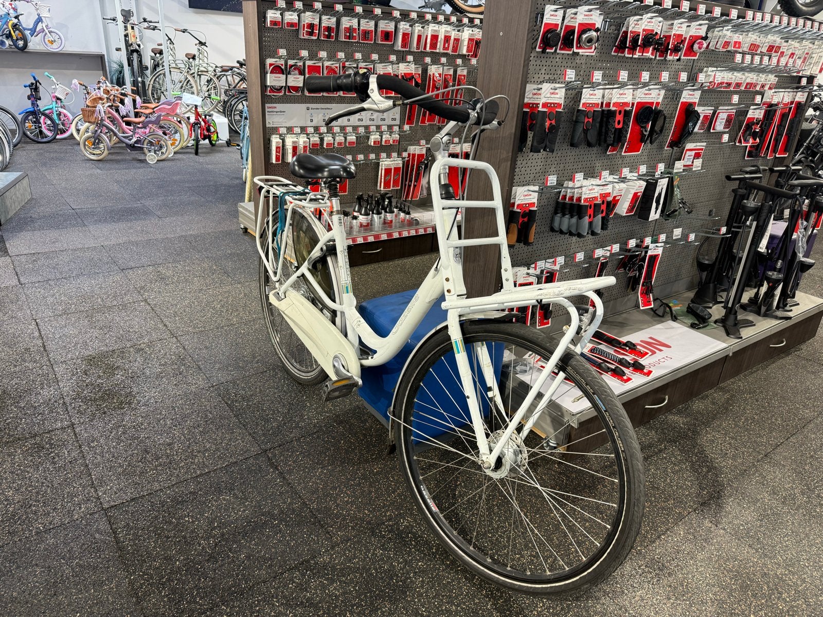 Gazelle Bloom Damesfiets Moederfiets - Frame Maat 53cm, Ophalen, Gebruikt, Dubbele standaard, 0 zitjes
