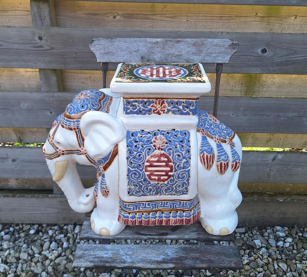 Prachtige keramische olifant., Ophalen of Verzenden, Huis en Inrichting