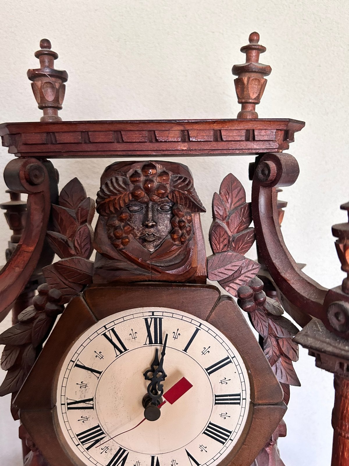 Houtgesneden klok, Antiek en Kunst, Ophalen