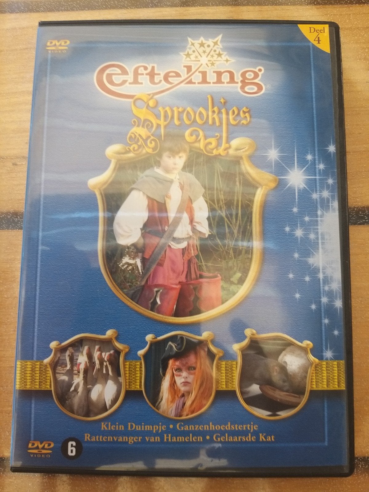 Efteling Sprookjes Deel 4 DVD - Klein Duimpje, Gelaarsde Kat, Gebruikt, Vanaf 6 jaar, Sprookjes, Film