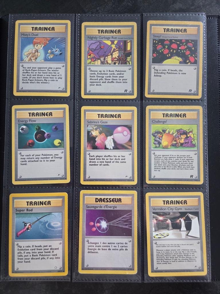 Pokémon Trainer Kaarten Collectie - Vintage Set, Ophalen of Verzenden, Gebruikt, Meerdere kaarten
