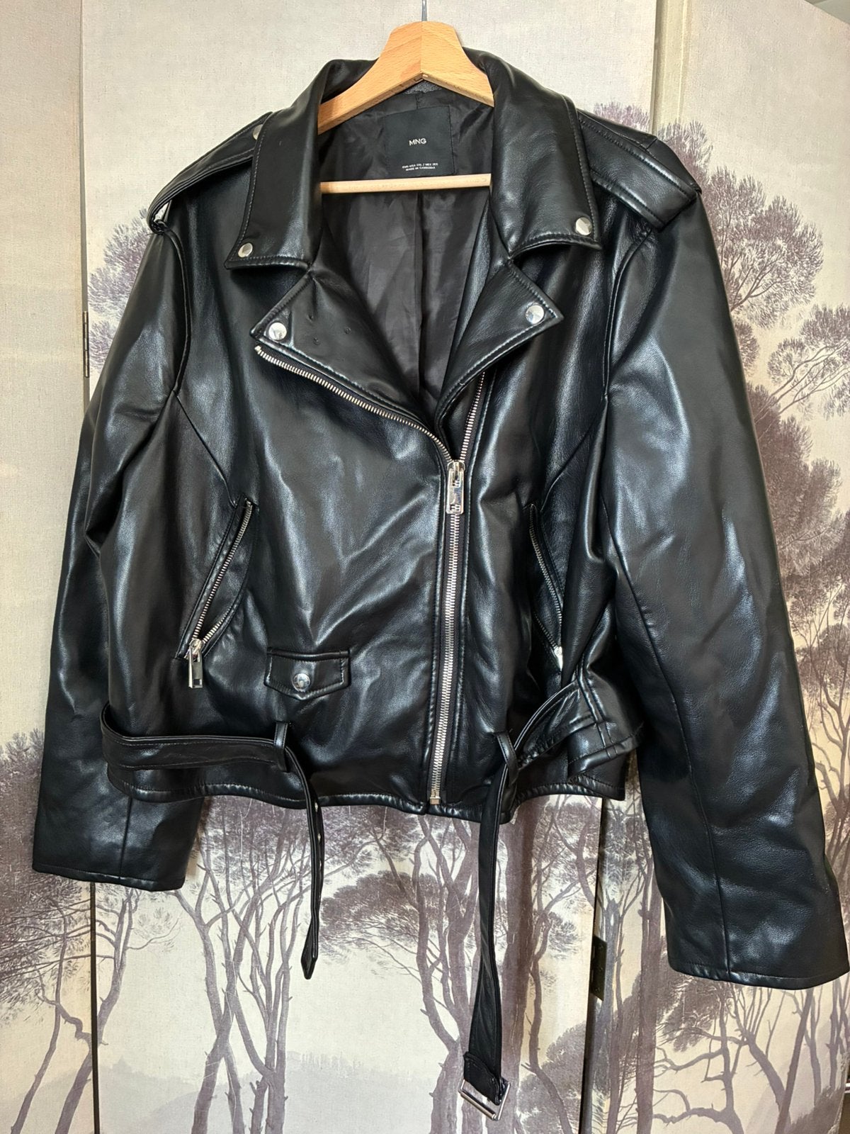 Faux leren jack, Kleding | Dames, Ophalen, Gedragen, Maat 46/48 (XL) of groter, Zwart