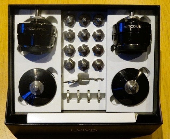 Iso Acoustics Gaia-I dempingsvoeten (2 sets beschikbaar):, Info@isoacoustcs.nl, Vloerstaande luidspreker, Ophalen of Verzenden