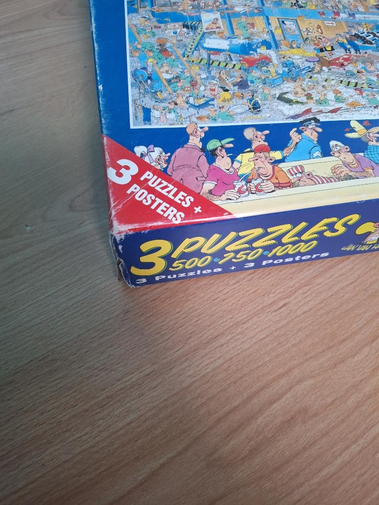 van Haasteren triple puzzel 500/750/1500 stukjes, Hobby en Vrije tijd, Denksport en Puzzels, Ophalen of Verzenden, 500 t/m 1500 stukjes