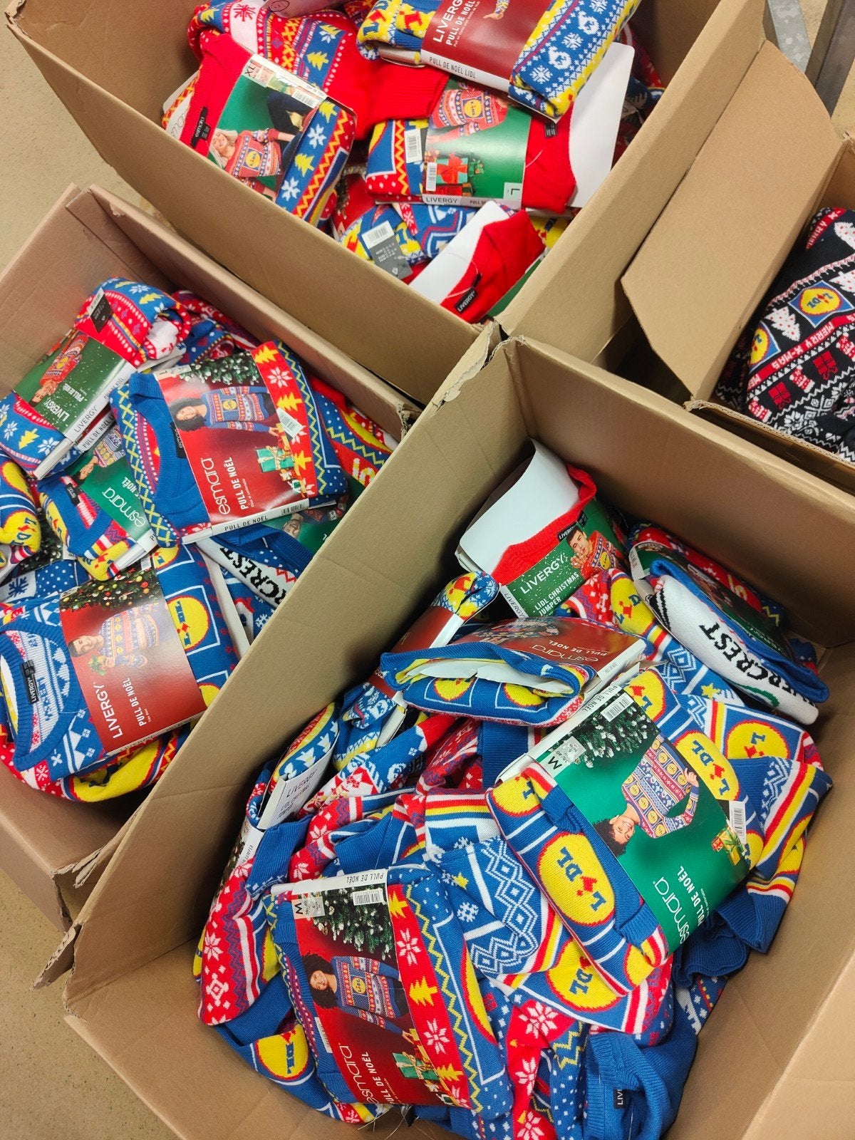partij Lidl kersttruien kerst kleding partijhandel opkopen, Diversen, Ophalen