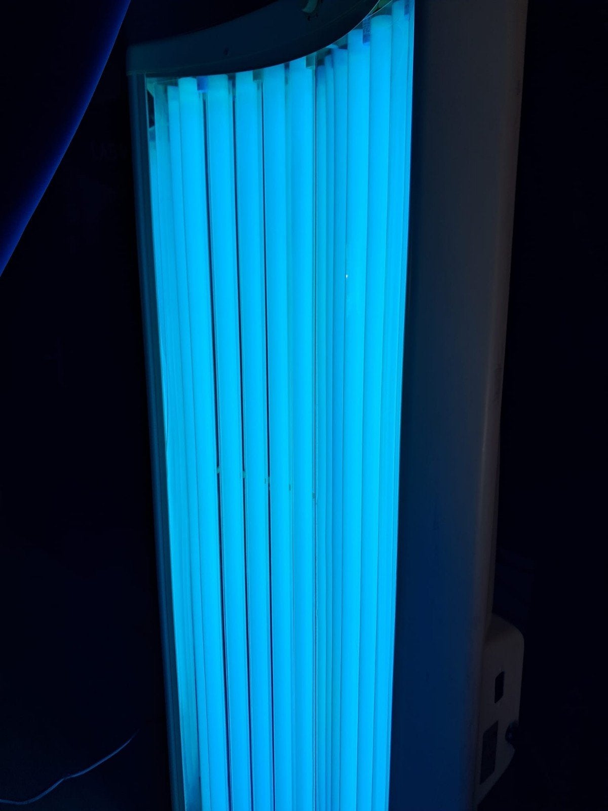 Gratis Zonnebank zonnehemel, Ophalen, Gebruikt, Zonnebank enkelzijdig, 10 tot 15 lampen
