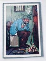 tweezijdige antieke prent ,bewegend vloeiend zand antiek, Gebruikt, Ophalen of Verzenden, Voor 1940, Prent