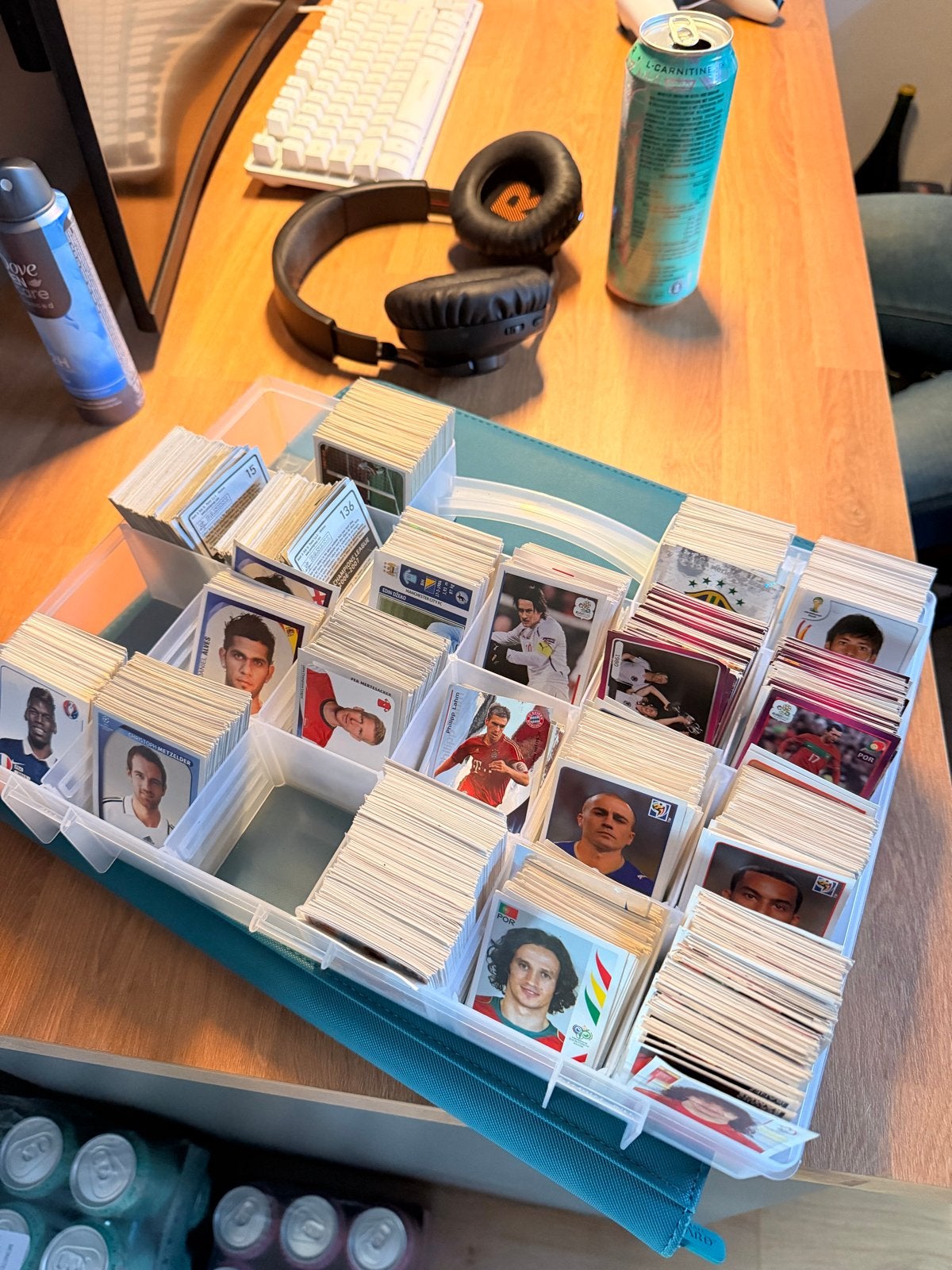 Grote collectie Panini voetbalstickers (2000-2500 stuks), Ophalen of Verzenden, Gebruikt, Meerdere stickers