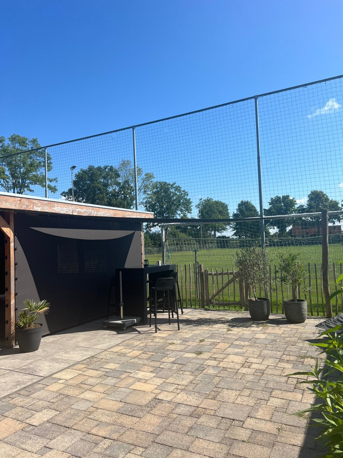 Schaduwdoek Nesling beige/zand, Ophalen of Verzenden, Nieuw, Veranda