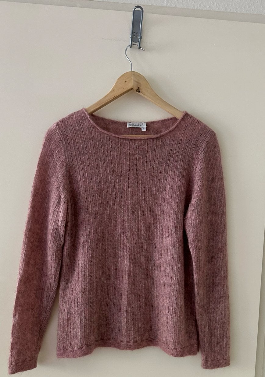 Belluna trui van baby alpaca en merinowol, maat 5 (M/L), Ophalen of Verzenden, Zo goed als nieuw, Roze