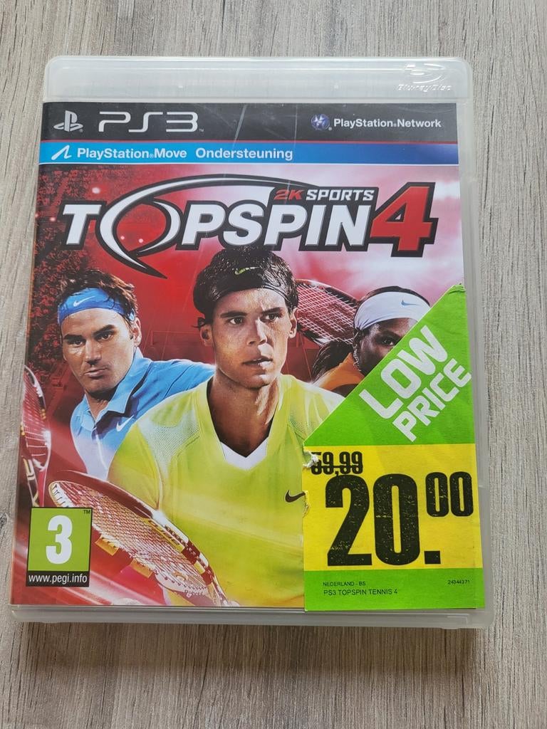 Topspin 4 (PS3) - Realistisch tennisspel, Ophalen, Online, 1 speler, Zo goed als nieuw