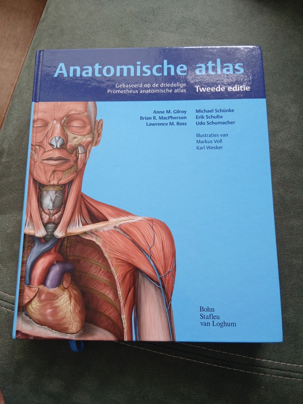 Anatomische atlas - Tweede editie, Boeken, Studieboeken en Cursussen, Zo goed als nieuw, Anne M. Gilroy, Brian R. MacPherson, Lawrence M. Ross