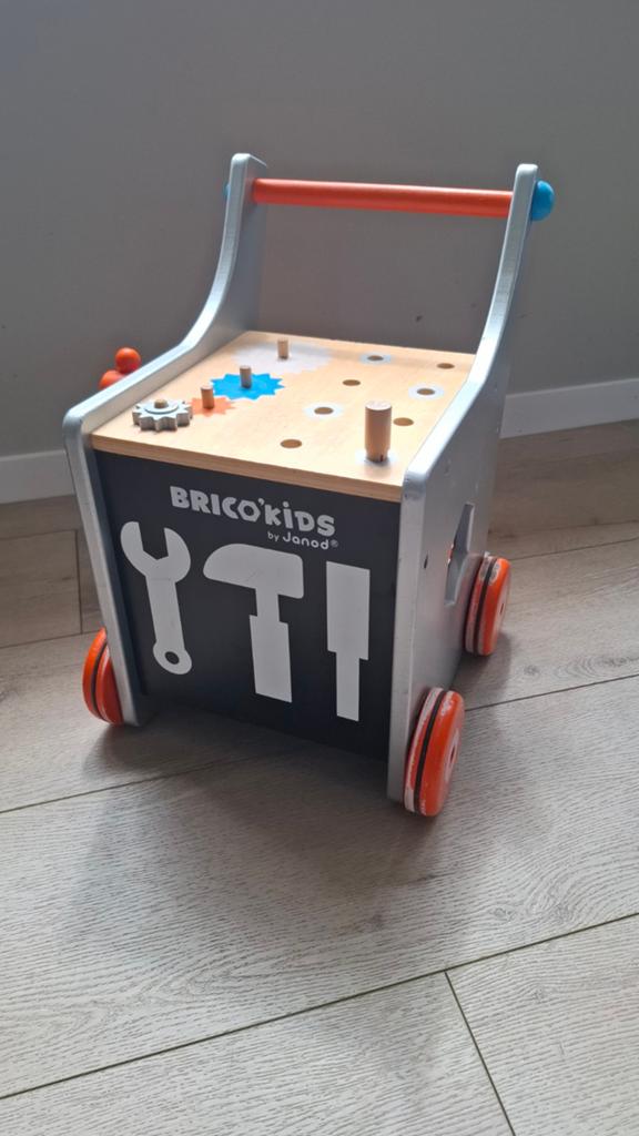 Janod Brico'Kids Loopwagen Werkbank, Ophalen