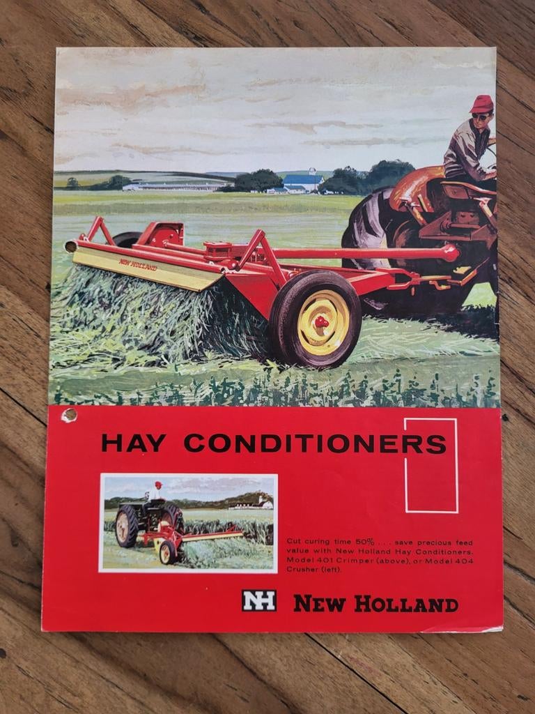 Tractor folder New Holland Hay Conditioners, Boeken, Ophalen of Verzenden, Zo goed als nieuw