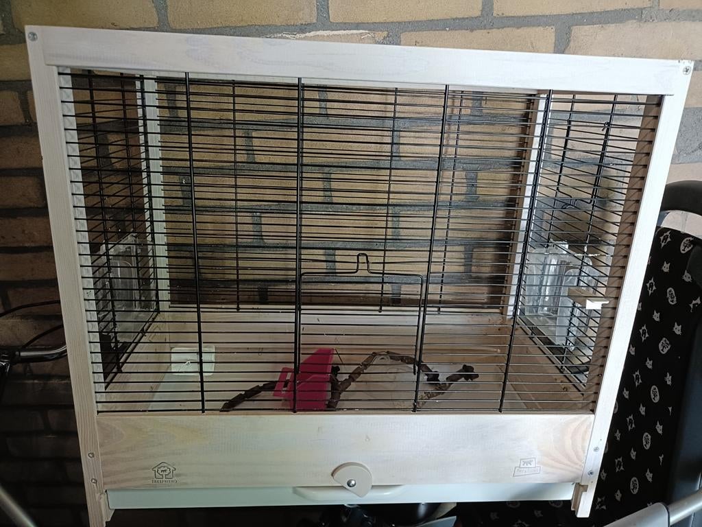 Erg mooie vogel kooi, Ophalen, Hout, Vogelkooi