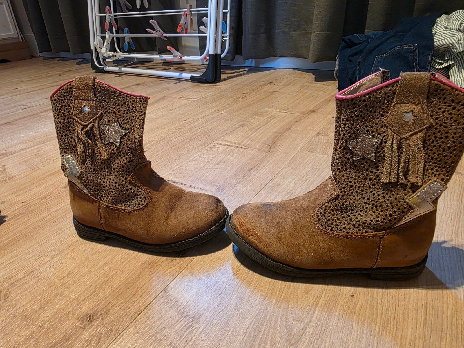 Leren cowboylaarzen maat 25 voor kinderen, Ophalen of Verzenden, Gebruikt, Jongen of Meisje, Laarzen
