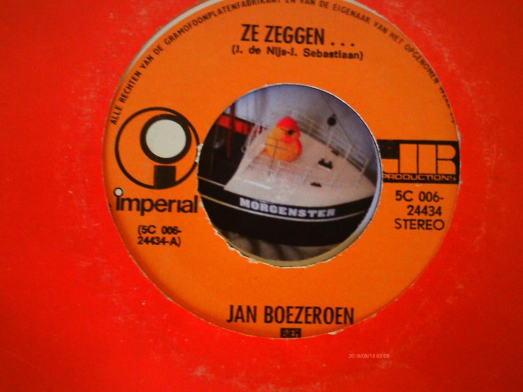 jan boezeroen - ze zeggen.....  29a, 7 inch, Single, Ophalen of Verzenden, Zo goed als nieuw