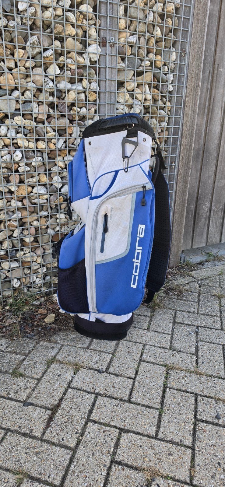 Cobra golf cartbag - Blauw/Wit, Ophalen of Verzenden, Gebruikt, Tas