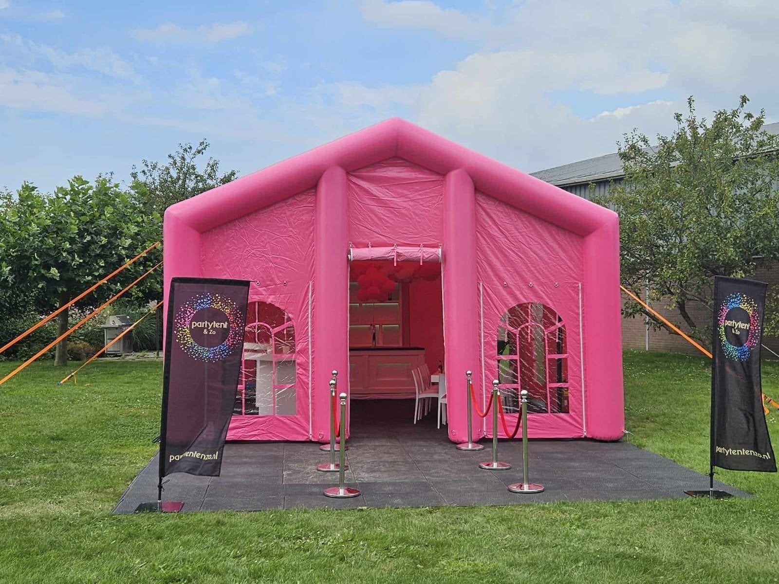 Roze Partytent verhuur Volledig aan te kleden, Zelf, Opvouwbaar, Partytent, Zelf