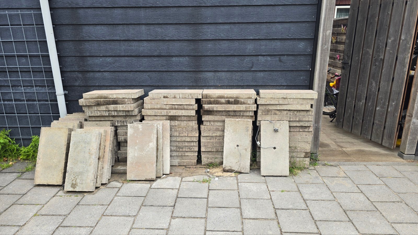 Tuintegels Smartton Kilimanjaro 60x30cm met In-Lite lampjes, Ophalen, Gebruikt, 10 m² of meer, Beton