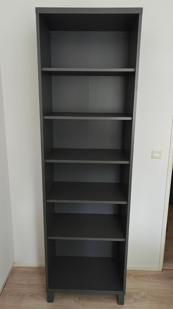 IKEA BESTA Kast - Donkergrijs - 5 Planken & STUBBARP Poten, Ophalen, Met plank(en), 200 cm of meer, 50 tot 100 cm