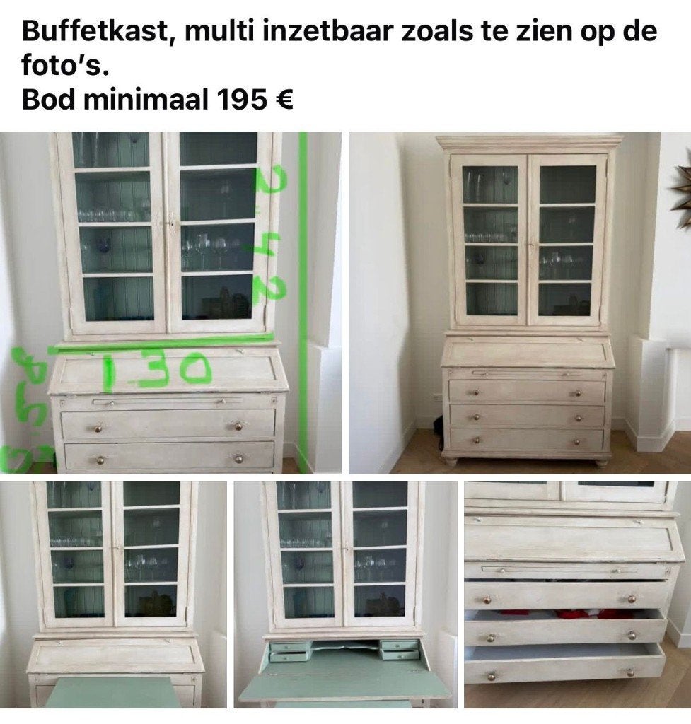 Buffetkast, Ophalen, Gebruikt, 200 cm of meer, 150 tot 200 cm