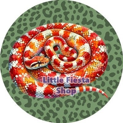 lf1246 luxe icing slang 20cm eetbare taart plaat print, Ophalen of Verzenden, Nieuw, Taarten, Versiering