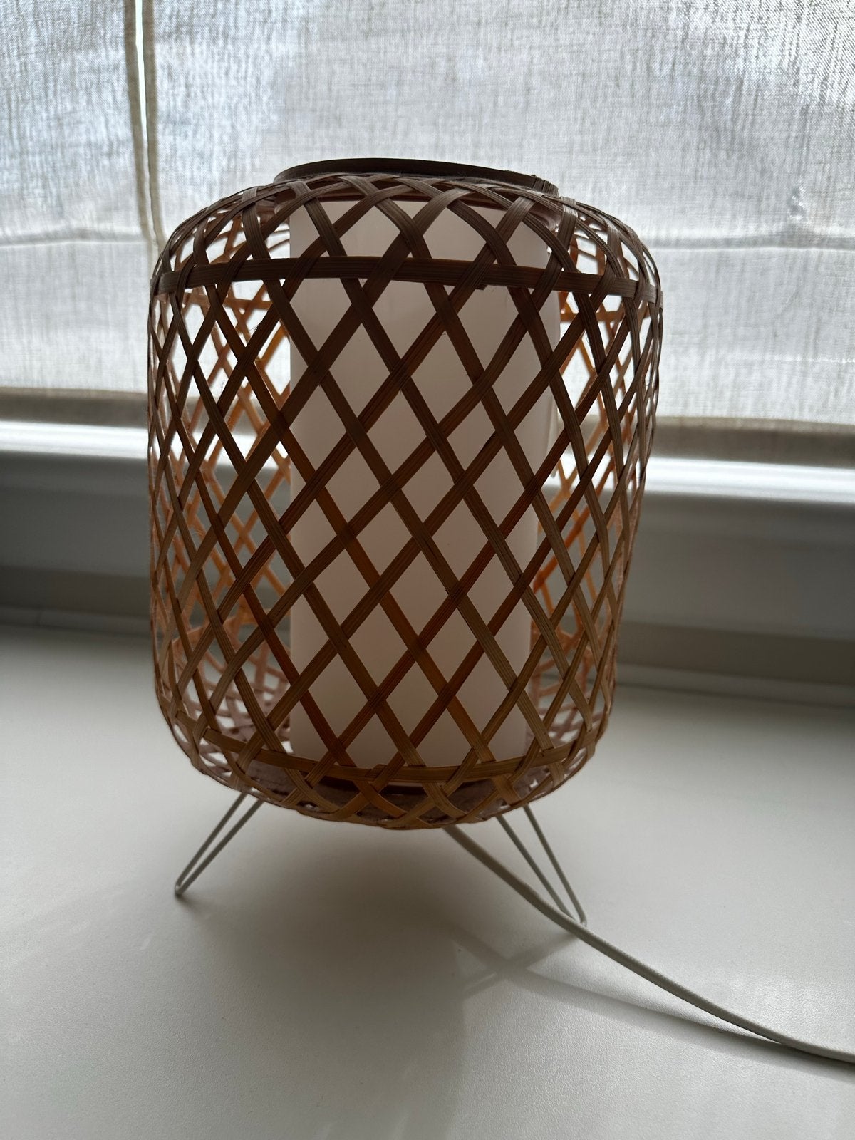 Ikea bamboe lamp - perfecte staat, Ophalen, Zo goed als nieuw, Hout