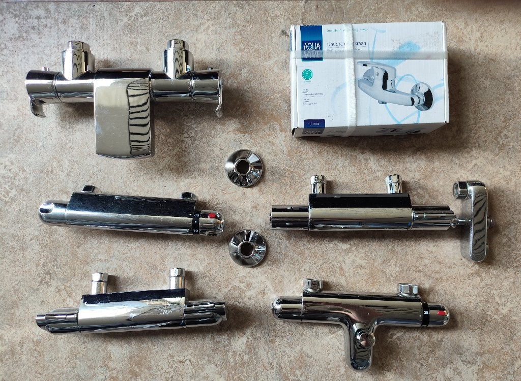 thermostaatkraan, Ophalen of Verzenden, Zo goed als nieuw, Chroom, Douche