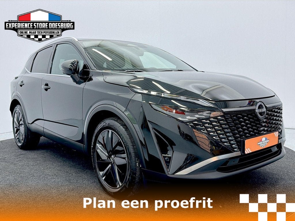 Nissan Qashqai 1.3 MHEV Xtronic Tekna Complete SUV met luxe, Auto's, Euro 6, 4 cilinders, Met garantie (alle), Zwart