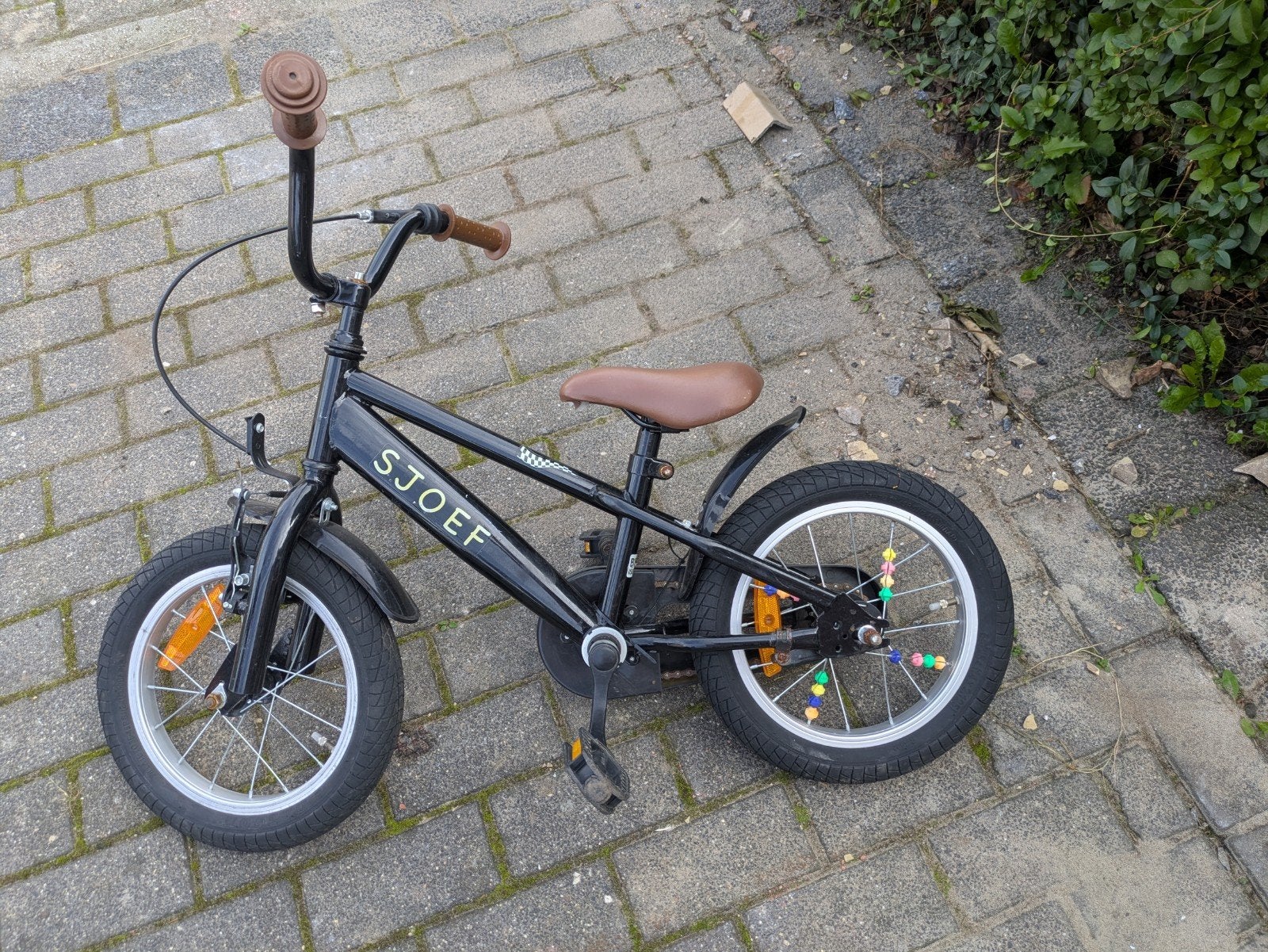 Sjoef kinderfietsje, Ophalen, Gebruikt, Minder dan 16 inch