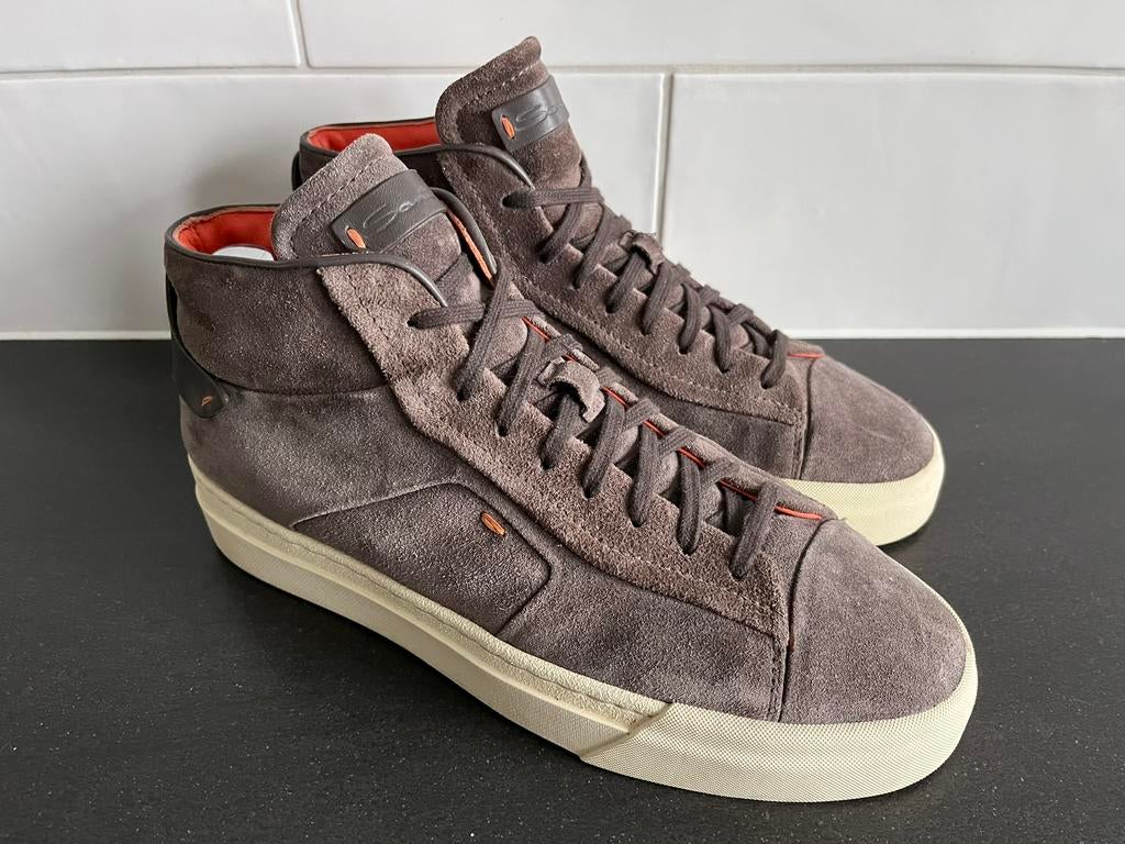 Santoni sneakers maat 6 / 39 weinig gedragen, Santoni, Ophalen of Verzenden, Santoni, Bruin