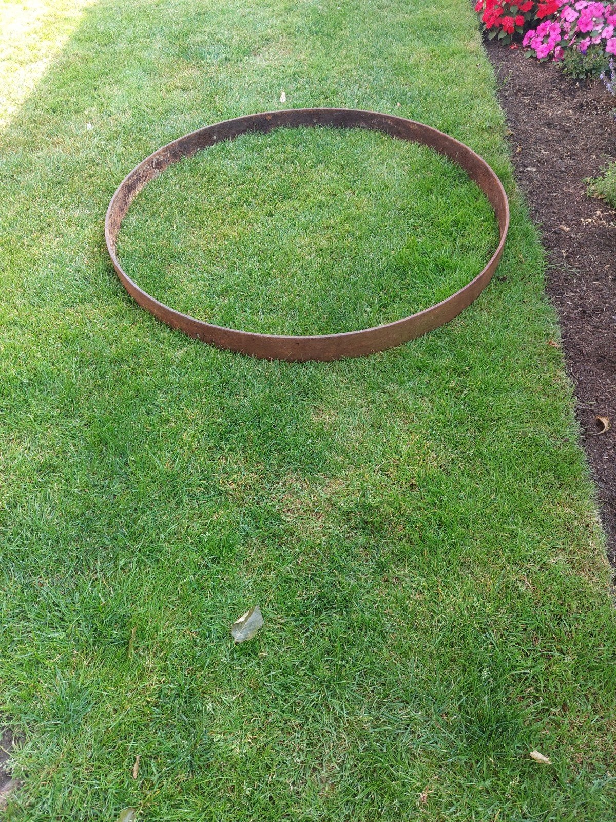 Cortenstaal border ring 110 cm, Ophalen, Overige materialen, 25 tot 50 cm