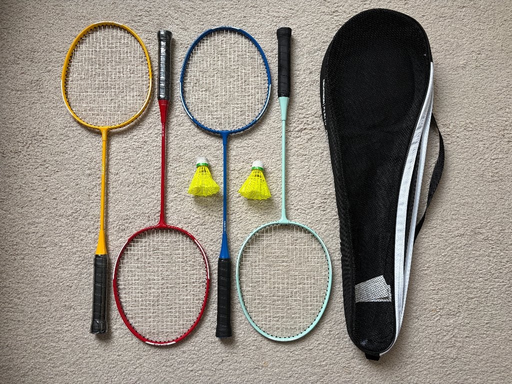Badminton set, Ophalen, Zo goed als nieuw, Racket(s)
