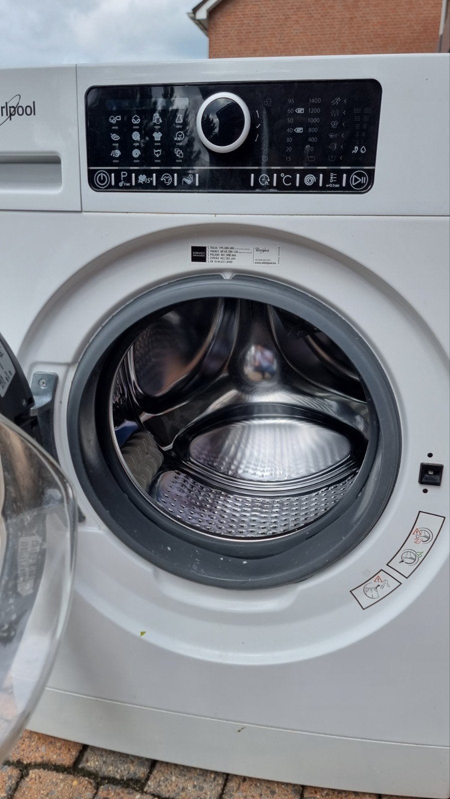 Whirlpool  Wasmachine, Witgoed en Apparatuur, Wasmachines, Ophalen, Gebruikt, 1200 tot 1600 toeren, 85 tot 90 cm