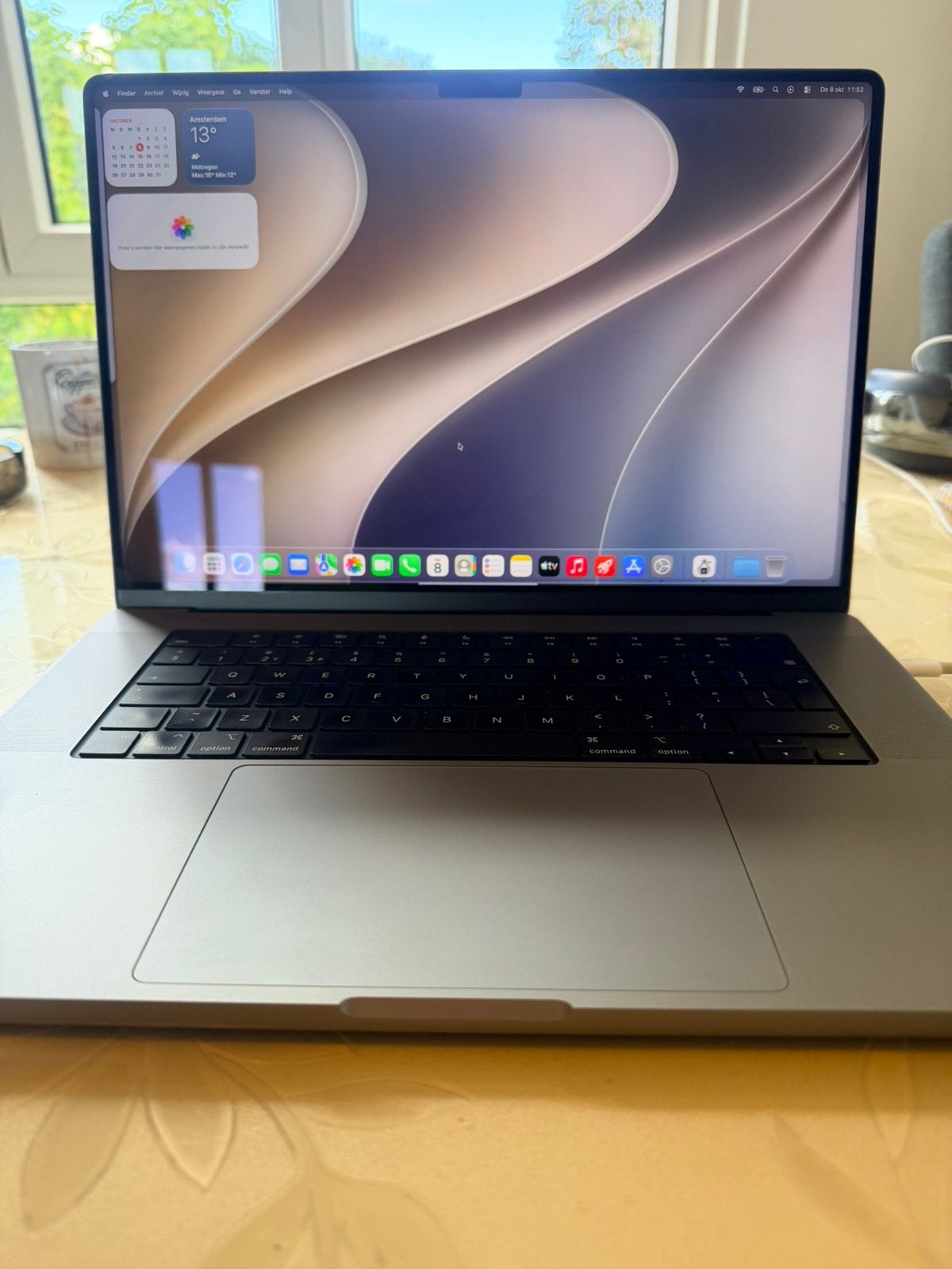 MacBook pro M1. 16 inch. 32 GB. 16 core 512 GB, 512 GB, Zo goed als nieuw, 16 inch, 4 Ghz of meer