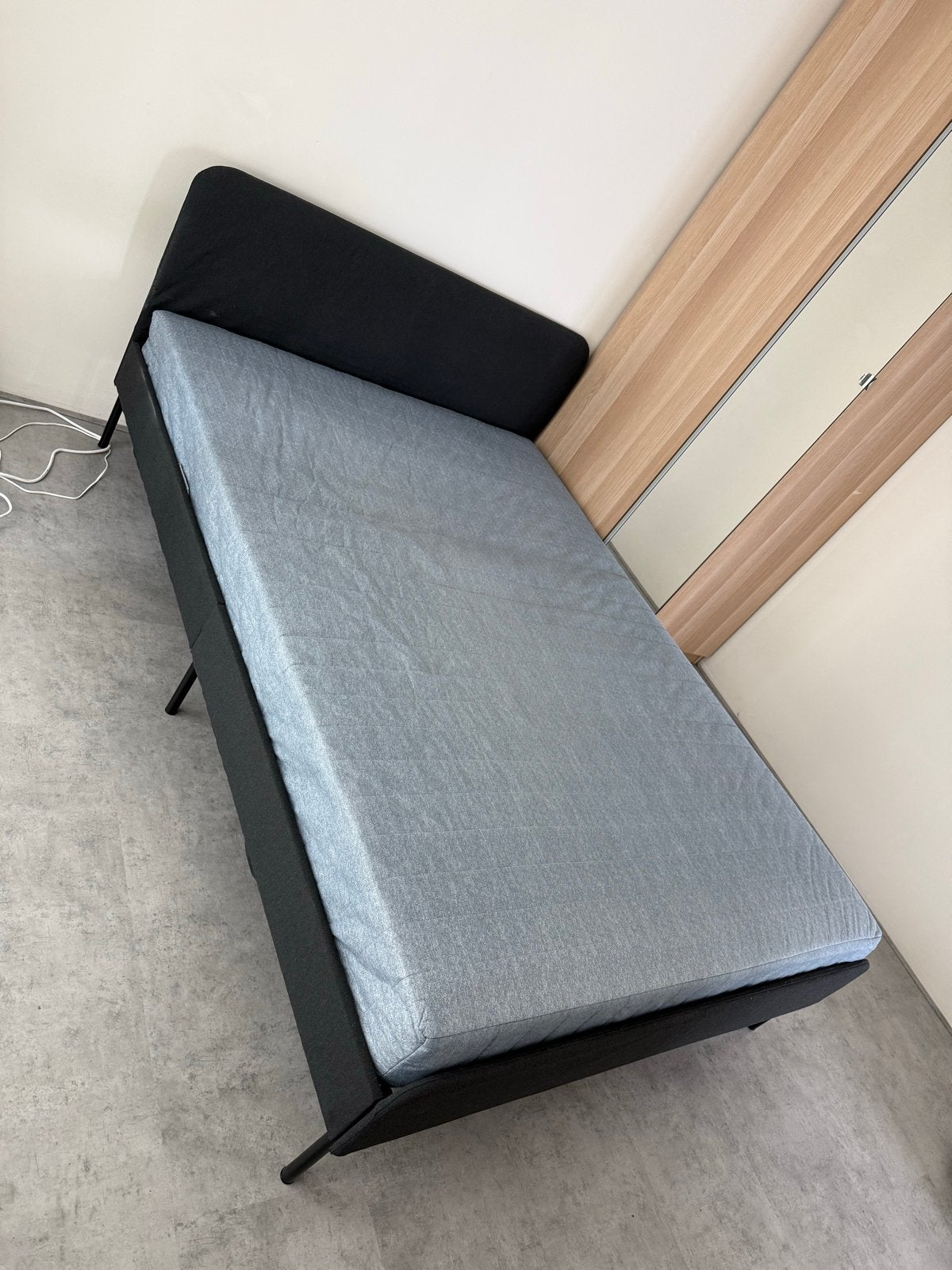 Tweepersoonsbed met matras - Zo goed als nieuw, Verstelbaar, Zwart, Tweepersoons, Zo goed als nieuw