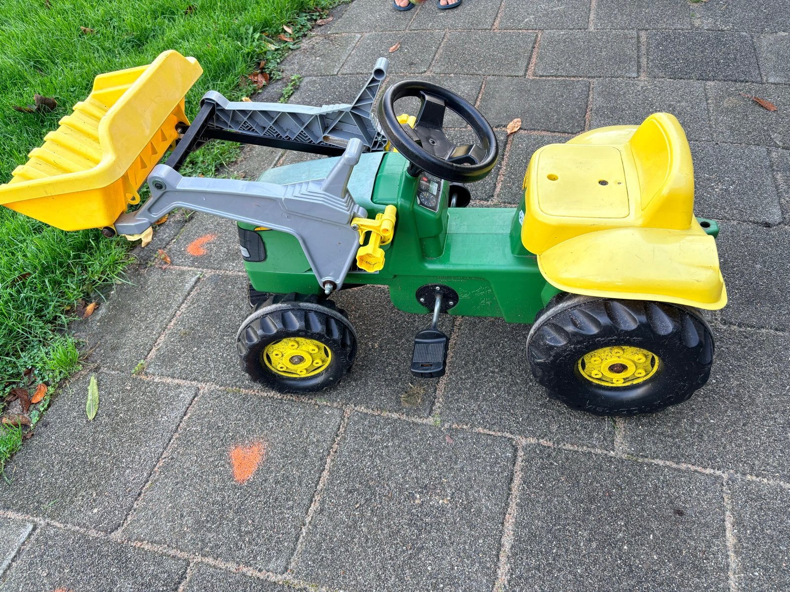 John Deere traptractor met voorlader, Ophalen, Gebruikt