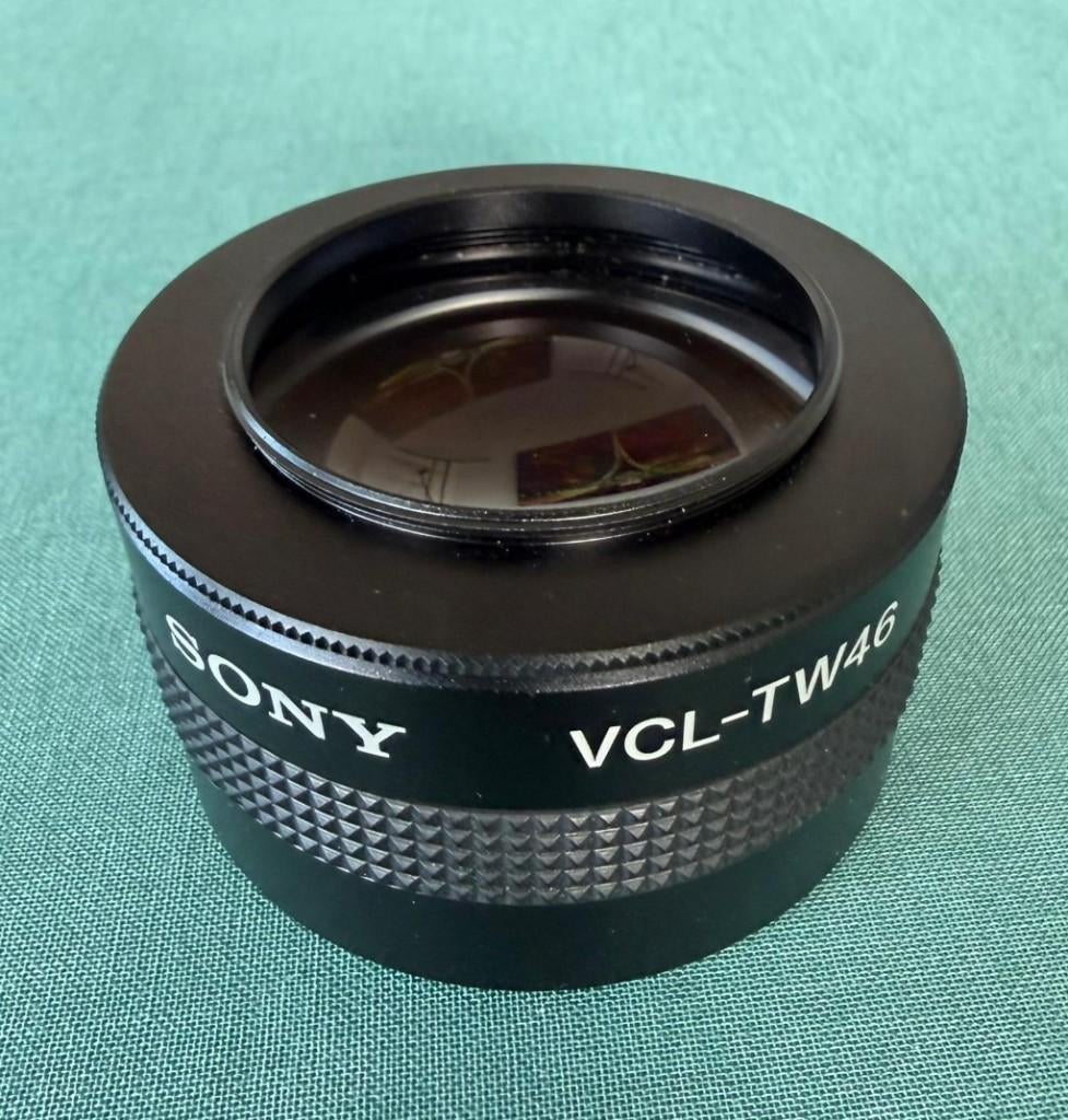 Originele Sony VCL-TW46 groothoek-conversielens, foto/video, Ophalen of Verzenden, Zo goed als nieuw, Groothoeklens