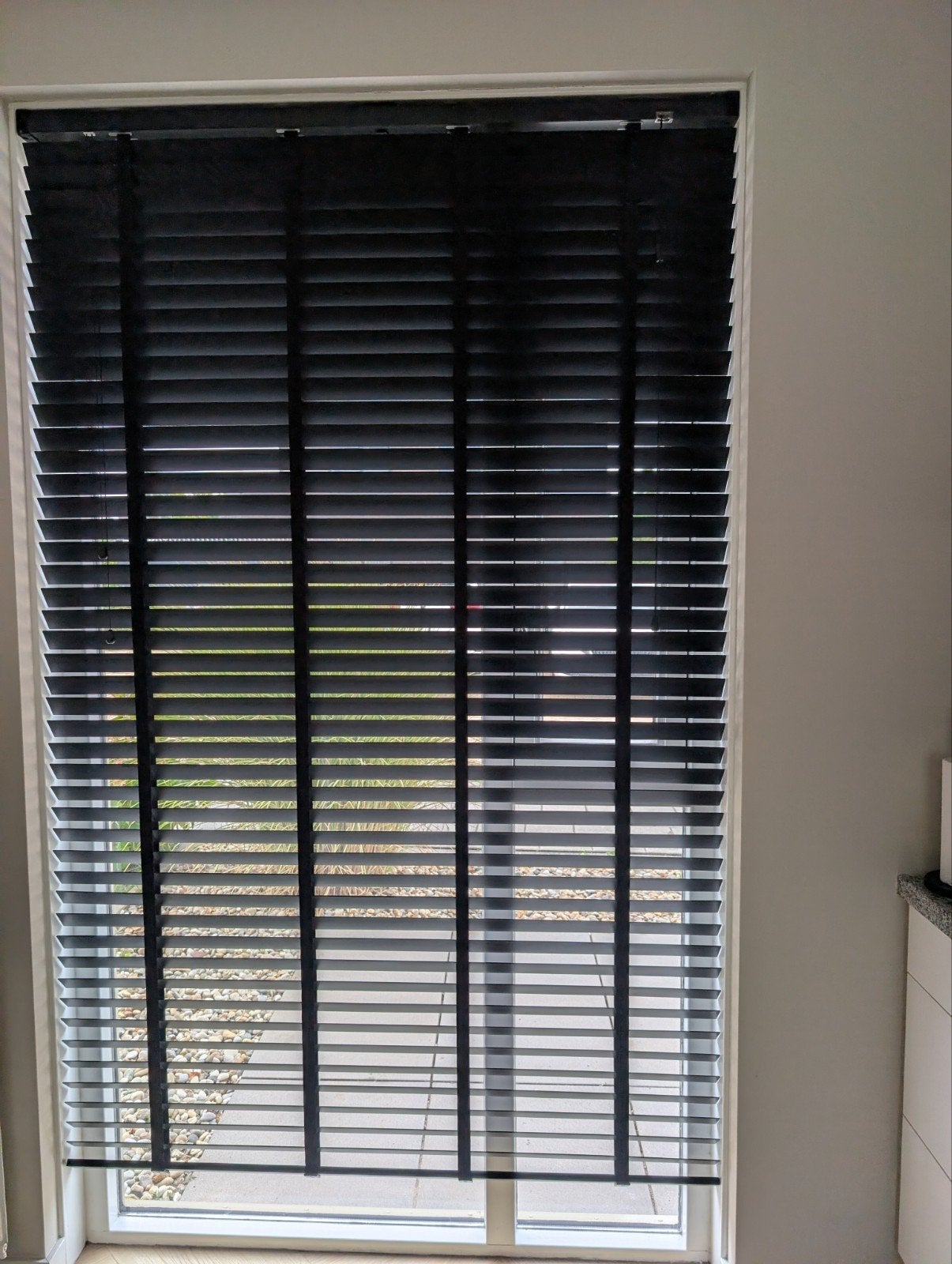 Zwarte jaloezieën 140x220 cm, Ophalen, Zo goed als nieuw, Zwart, Jaloezie