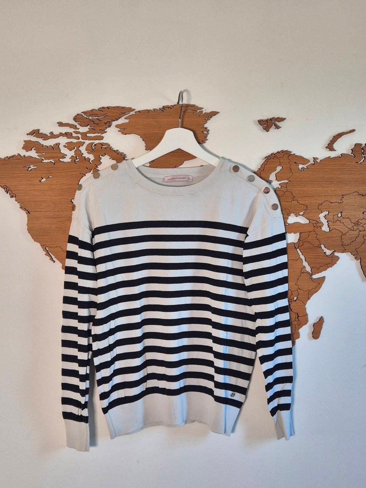 Studio Anneloes Trui Maat S - Gestreepte Sweater met Knopen, Studio Anneloes, Ophalen of Verzenden