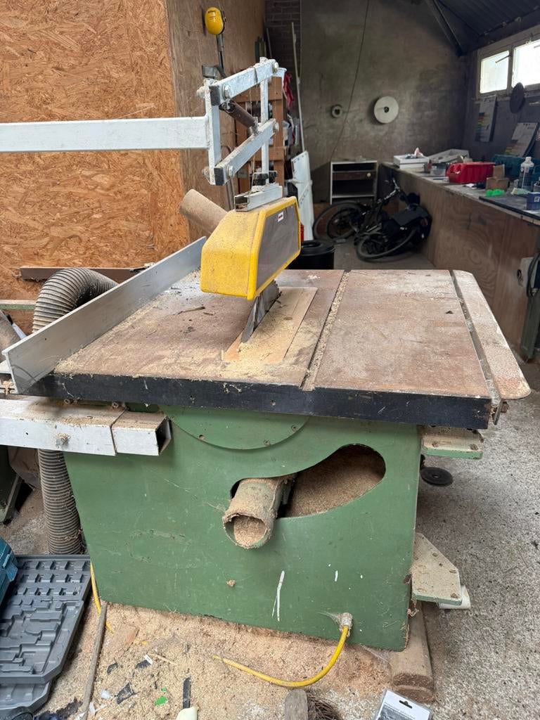 3x Houtbewerkingsmachines, Ophalen, Gebruikt, Cirkelzaag, 70 mm of meer